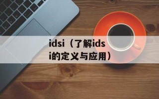 idsi（了解idsi的定义与应用）