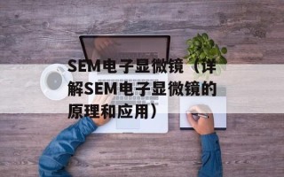 SEM电子显微镜（详解SEM电子显微镜的原理和应用）
