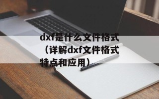 dxf是什么文件格式（详解dxf文件格式特点和应用）