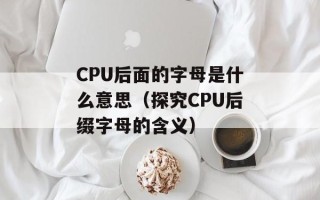 CPU后面的字母是什么意思（探究CPU后缀字母的含义）