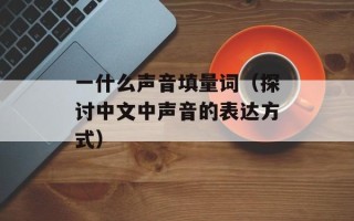 一什么声音填量词（探讨中文中声音的表达方式）