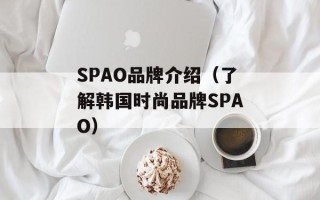 SPAO品牌介绍（了解韩国时尚品牌SPAO）