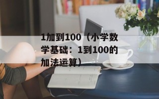 1加到100（小学数学基础：1到100的加法运算）