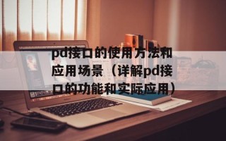 pd接口的使用方法和应用场景（详解pd接口的功能和实际应用）