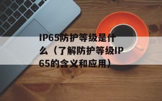 IP65防护等级是什么（了解防护等级IP65的含义和应用）