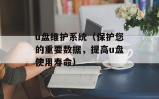 u盘维护系统（保护您的重要数据，提高u盘使用寿命）