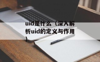 uid是什么（深入解析uid的定义与作用）