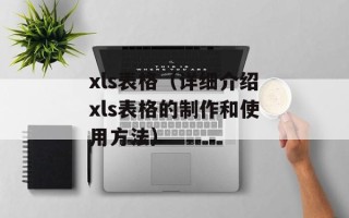 xls表格（详细介绍xls表格的制作和使用方法）