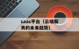 saas平台（云端服务的未来趋势）