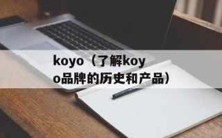 koyo（了解koyo品牌的历史和产品）