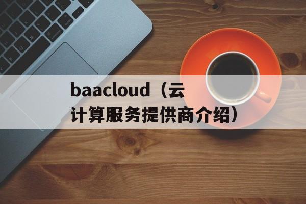 baacloud（云计算服务提供商介绍）-第1张图片-