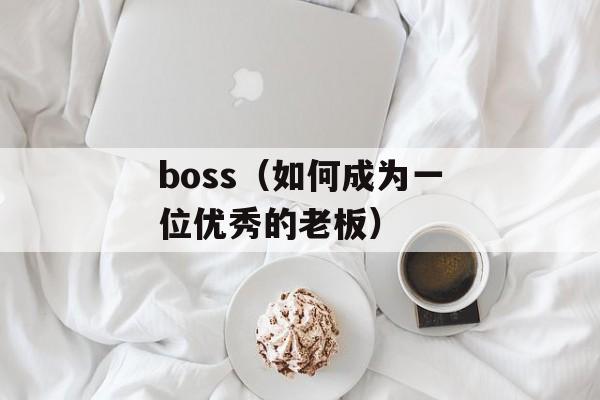 boss（如何成为一位优秀的老板）-第1张图片-