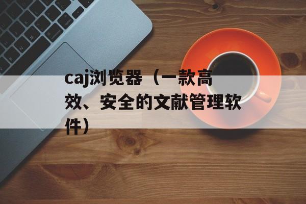 caj浏览器（一款高效、安全的文献管理软件）-第1张图片-