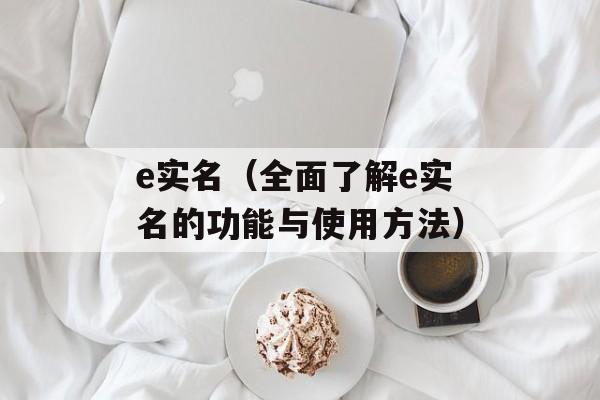 e实名（全面了解e实名的功能与使用方法）-第1张图片-