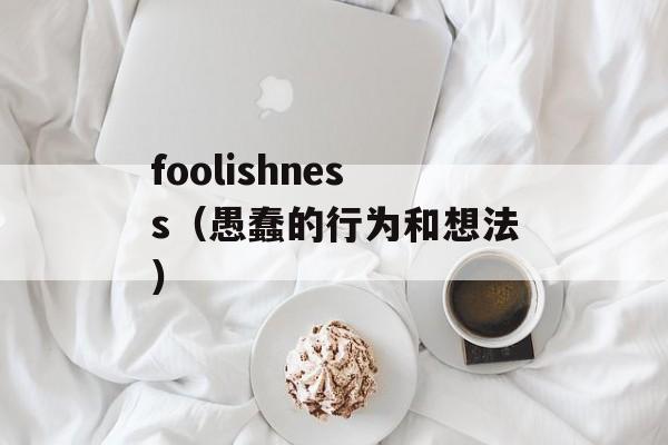 foolishness（愚蠢的行为和想法）-第1张图片-