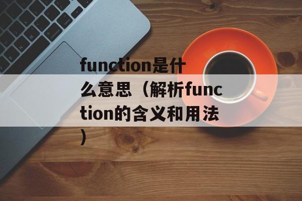 function是什么意思（解析function的含义和用法）-第1张图片-