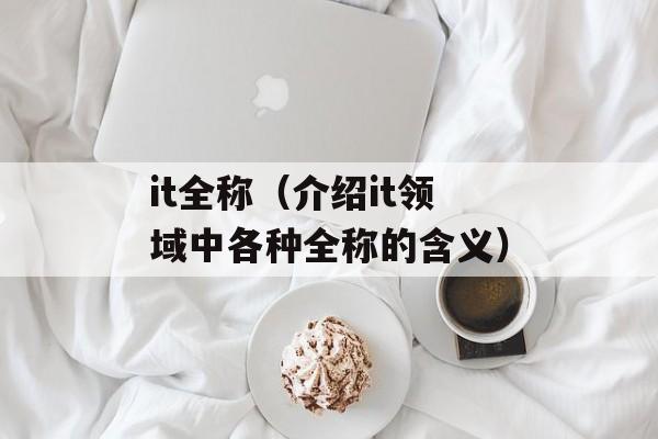 it全称（介绍it领域中各种全称的含义）-第1张图片-