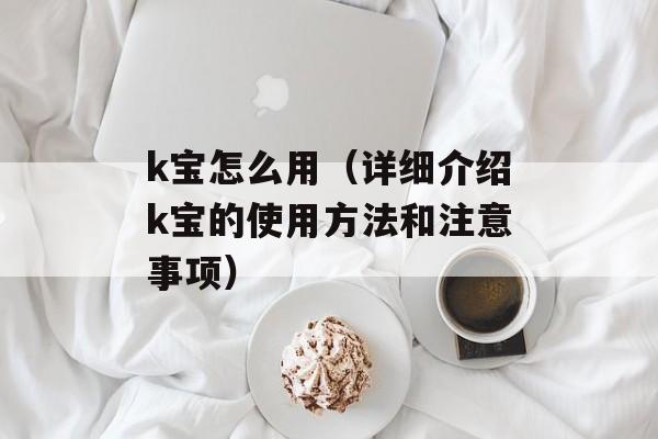 k宝怎么用（详细介绍k宝的使用方法和注意事项）-第1张图片-