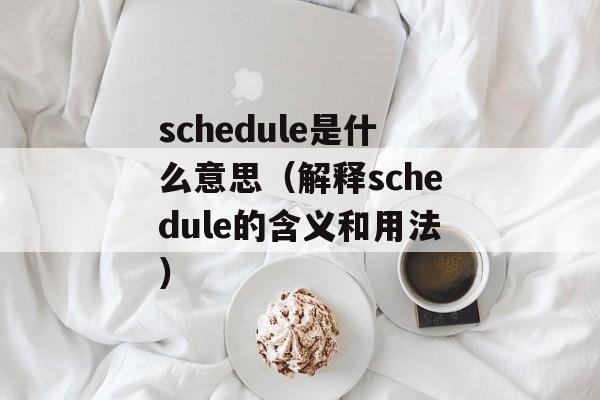 schedule是什么意思（解释schedule的含义和用法）-第1张图片-